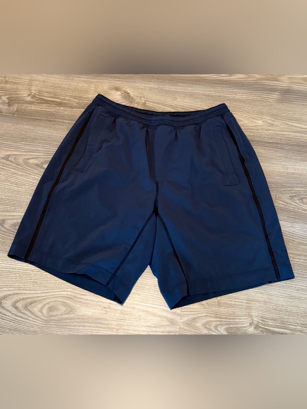 Lululemon Run Response 9” Short Athletic Coolmax Navy Men’s size Large Lined